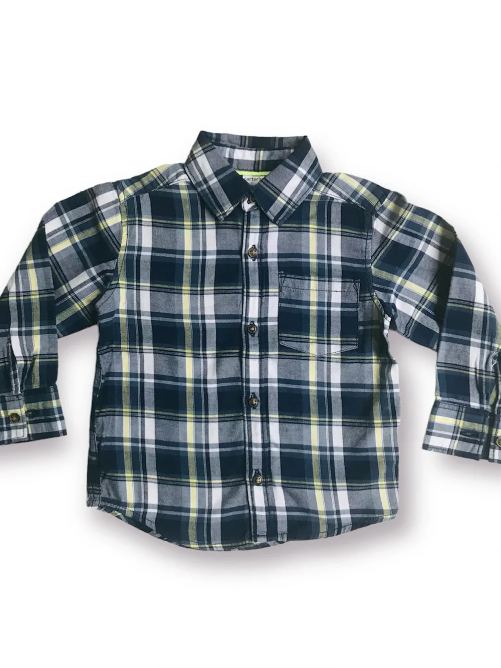 Carter’s Plaid Button Down Shirt Size 2T